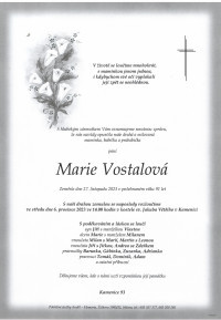 Marie Vostalová