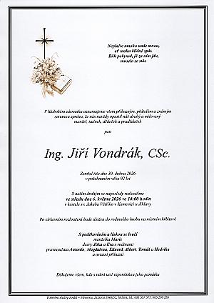 Ing. Jiří Vondrák, CSc.