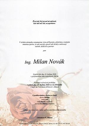 Ing. Milan Novák