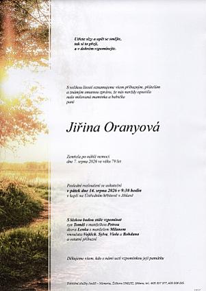 Jiřina Oranyová