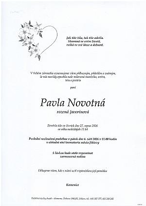 Pavla Novotná (roz. Javorinová)