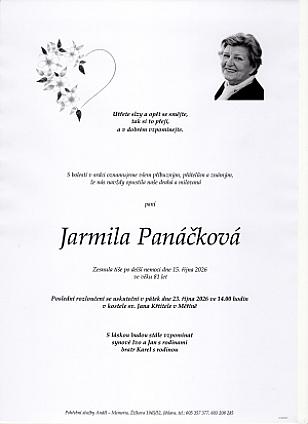 Jarmila Panáčková