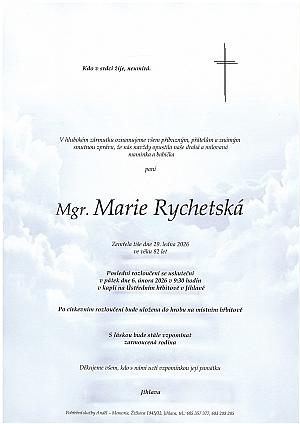 Mgr. Marie Rychetská
